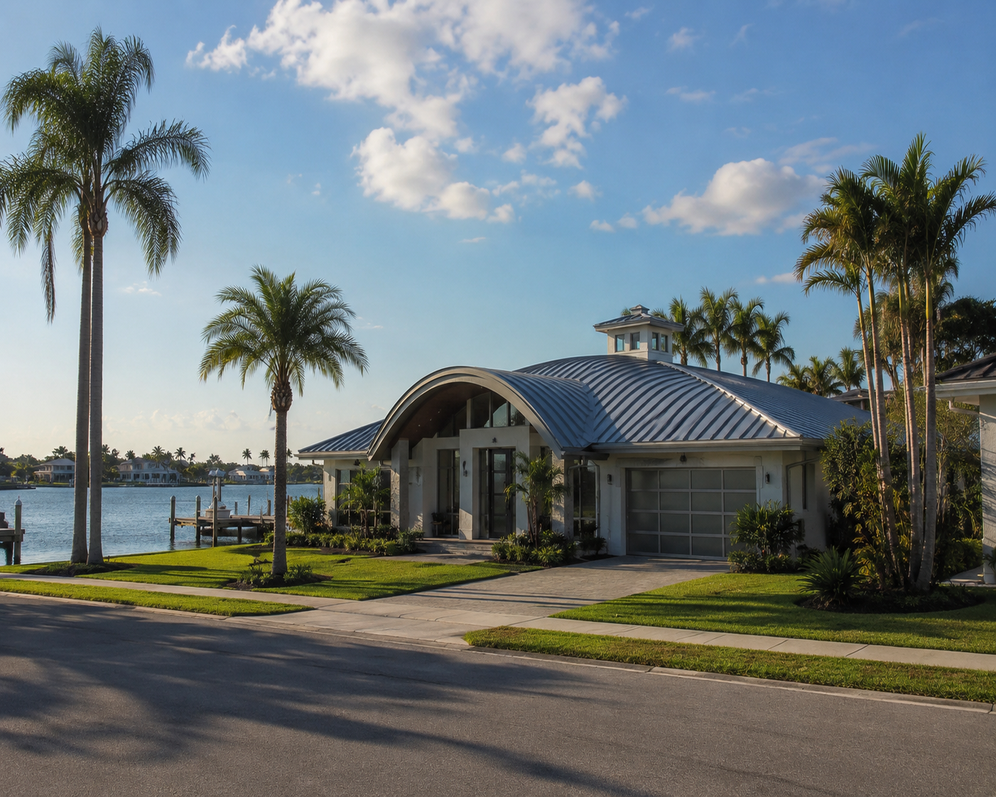 Radius Metal Roof Panels | Curved Standing Seam Roofing | AMF Jacksonville Florida