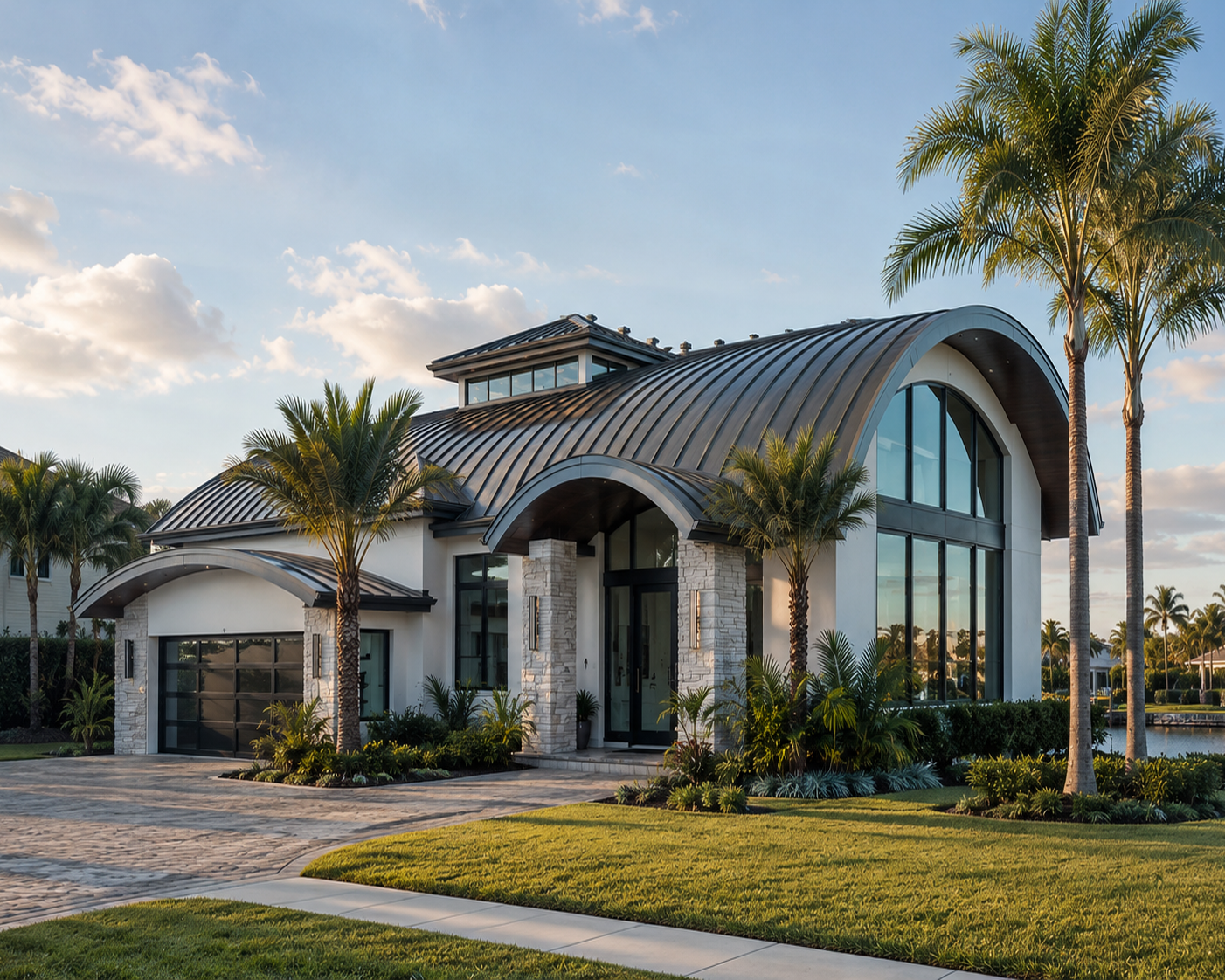 Radius Metal Roof Panels | Curved Standing Seam Roofing | AMF Jacksonville Florida